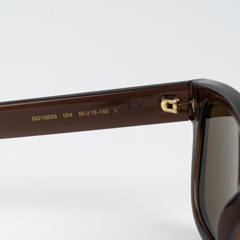Gucci Women Sunglasses Brown Square GG1583S 004 NEW AUTHENTIC - Picture 7 of 10